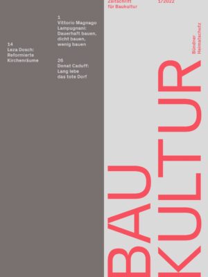 Zeitschrift für Baukultur 1/2022