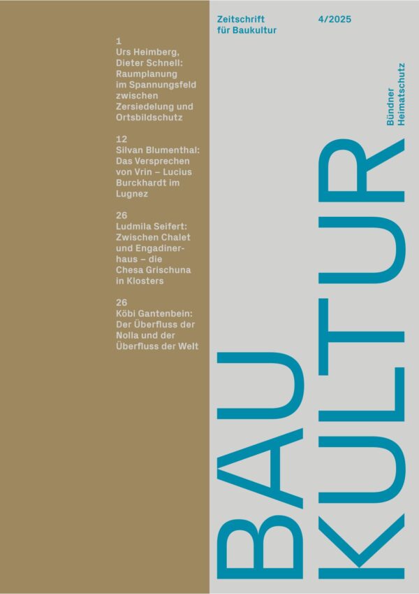 Zeitschrift für Baukultur 4/2025