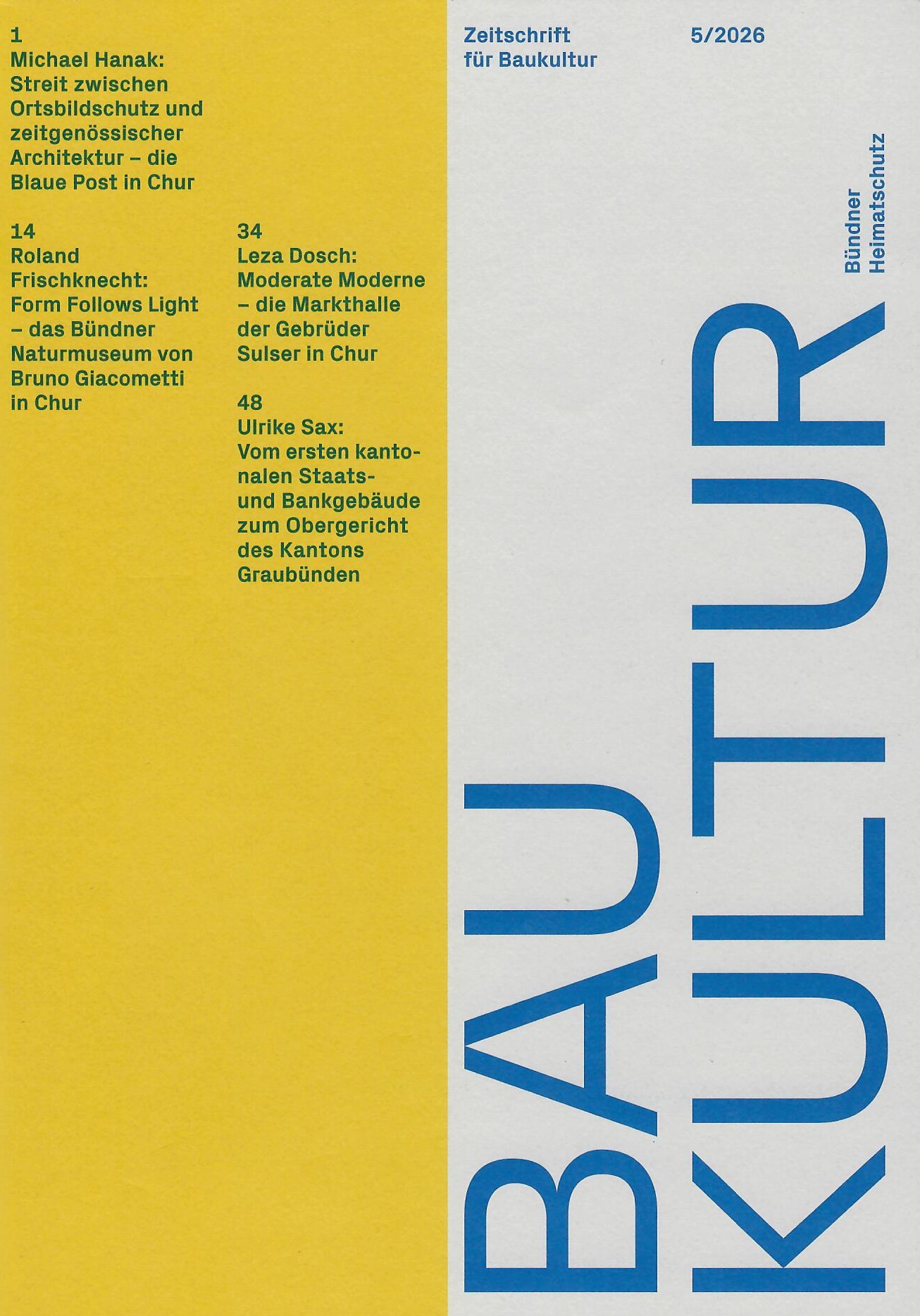 Zeitschrift für Baukultur 5/2026